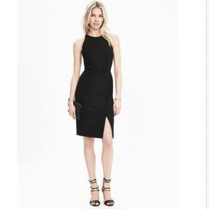 Banana Republic Bi-Stretch Racer-Neck Sheath Dress